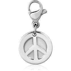 SURGICAL STEEL GRADE 316L CHARM WITH LOBSTER LOCKER