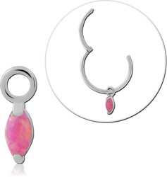 STERLING 925 SILVER JEWELED SLIDING CHARM