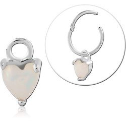 STERLING 925 SILVER JEWELED SLIDING CHARM