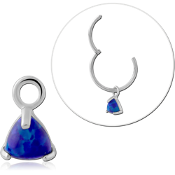 STERLING 925 SILVER JEWELED SLIDING CHARM