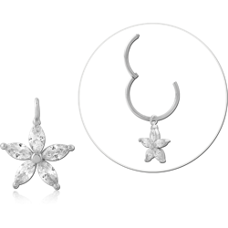 STERLING 925 SILVER JEWELED CHARM