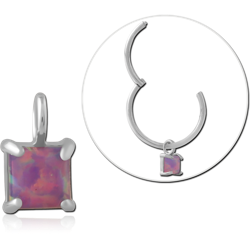 STERLING 925 SILVER JEWELED CHARM