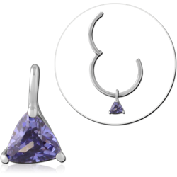STERLING 925 SILVER JEWELED CHARM