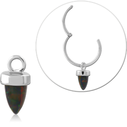 STERLING 925 SILVER JEWELED CHARM