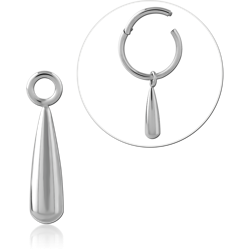 TITANIUM ALLOY SLIDING CHARM FOR HINGED SEGMENT RING