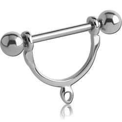 STERILE SURGICAL STEEL GRADE 316L NIPPLE STIRRUP WITH HOOP