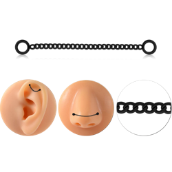 BLACK PVD COATED TITANIUM ALLOY MULTIPURPOSE CHAIN