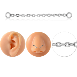 STAINLESS STEEL GRADE 304 FLAT CABLE CHAIN- SINGLE LINE