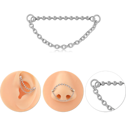 STAINLESS STEEL GRADE 304 MULTIPURPOSE CHAIN DOUBLE LAYER BEADED AND CABLE LINKS