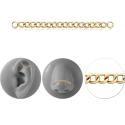 ZIRCON GOLD PVD COATED TITANIUM ALLOY MULTIPURPOSE CHAIN