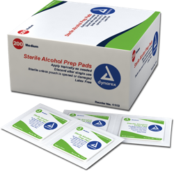 DYNAREX ALCHOHOL PAD BOX OF 200