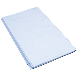 DYNAREX DRAPE SHEET 2PLY TISSUE/POLY BARRIER 40x90 INCH - 50PC CASE - BLUE