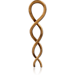 ANTIQUE BRASS PVD COATED SURGICAL STEEL GRADE 316L CLAW