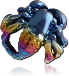 ANODISED SURGICAL STEEL GRADE 316L SCORPION CLIP-ON ATTACHMENT