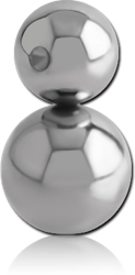 SURGICAL STEEL GRADE 316L DOUBLE BALL FOR BALL CLOSURE RING