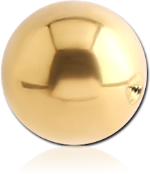 GOLD PVD COATED SURGICAL STEEL GRADE 316L BALL FOR BALL CLOSURE RING