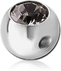 SURGICAL STEEL GRADE 316L OPTIMA CRYSTAL BALL FOR BALL CLOSURE RING