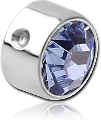 SURGICAL STEEL GRADE 316L JEWELED DISC FOR BALL CLOSURE RING