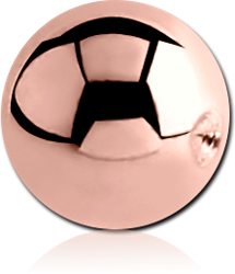 ROSE GOLD PVD COATED SURGICAL STEEL GRADE 316L BALL FOR BALL CLOSURE RING