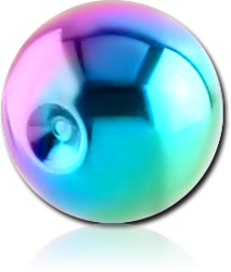 RAINBOW PVD COATED SURGICAL STEEL GRADE 316L BALL FOR BALL CLOSURE RING