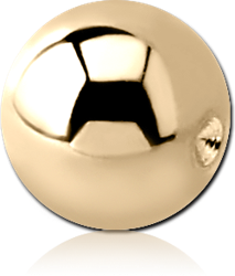 ZIRCON GOLD PVD COATED SURGICAL STEEL GRADE 316L BALL FOR BALL COLSURE RING