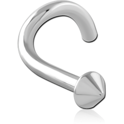 SURGICAL STEEL GRADE 316L CURVED CONE NOSE STUD