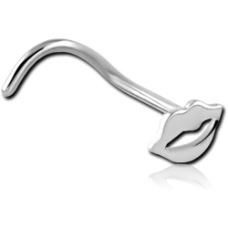 SURGICAL STEEL GRADE 316L LIPS CURVED NOSE STUD
