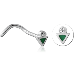 SURGICAL STEEL GRADE 316L JEWELED NOSE STUDS