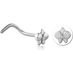 SURGICAL STEEL GRADE 316L CURVED NOSE STUD