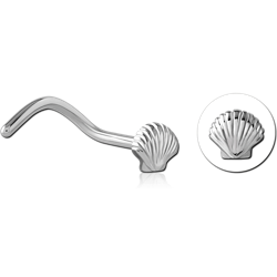 SURGICAL STEEL GRADE 316L CURVED NOSE STUD