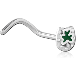 SURGICAL STEEL GRADE 316L CURVED NOSE STUD