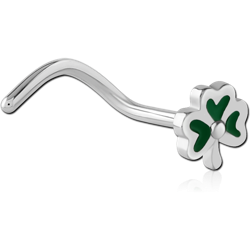 SURGICAL STEEL GRADE 316L CURVED NOSE STUD