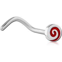 SURGICAL STEEL GRADE 316L STRAIGHT NOSE STUD