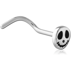 SURGICAL STEEL GRADE 316L CURVED NOSE STUD