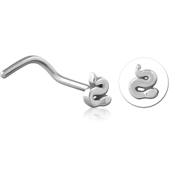 SURGICAL STEEL GRADE 316L CURVED NOSE STUD