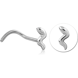SURGICAL STEEL GRADE 316L CURVED NOSE STUD
