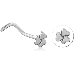 SURGICAL STEEL GRADE 316L CURVED NOSE STUD