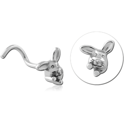 SURGICAL STEEL GRADE 316L CURVED NOSE STUD