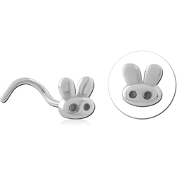 SURGICAL STEEL GRADE 316L CURVED NOSE STUD