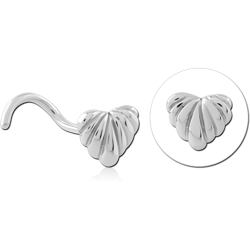 SURGICAL STEEL GRADE 316L CURVED NOSE STUD