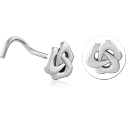 SURGICAL STEEL GRADE 316L CURVED NOSE STUD