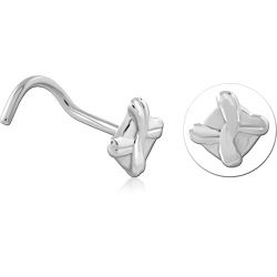 SURGICAL STEEL GRADE 316L CURVED NOSE STUD