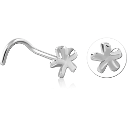 SURGICAL STEEL GRADE 316L CURVED NOSE STUD