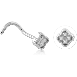 SURGICAL STEEL GRADE 316L CURVED NOSE STUD