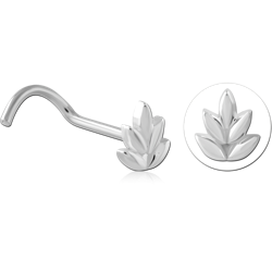 STERLING 925 SILVER CURVED NOSE STUD