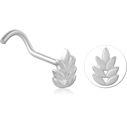 STERLING 925 SILVER CURVED NOSE STUD