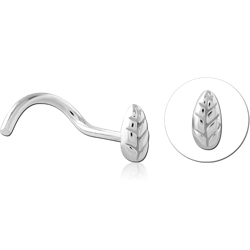 STERLING 925 SILVER CURVED NOSE STUD