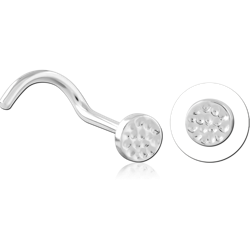 STERLING 925 SILVER CURVED NOSE STUD