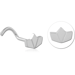 STERLING 925 SILVER CURVED NOSE STUD