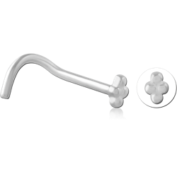 STERLING 925 SILVER CURVED NOSE STUD